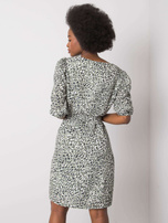 Zielona sukienka z printami Jianna