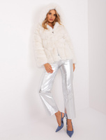 Hurt Ecru kurtka przejściowa z ekologicznego futra