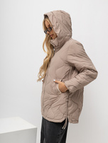 "Hurt Beige Übergangsjacke mit Taschen"