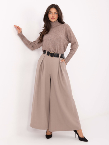 Fango szerokie spodnie z paskiem