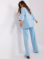 Hurt Šviesiai mėlyna moteriška švarkas su 3/4 rankovėmis.