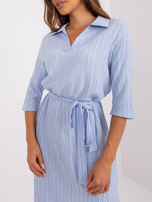 Hurt Jasnoniebieska sukienka na co dzień z wiskozy