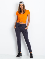 Grafitowe spodnie Cadence