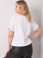 Biała bluzka plus size Mavis