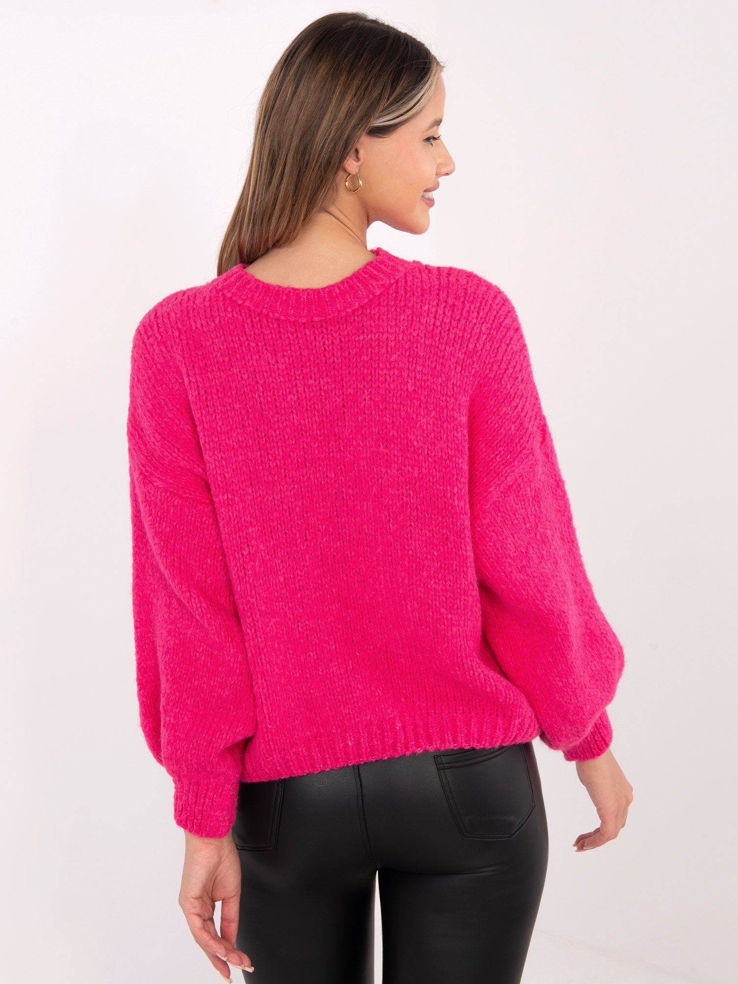 Sweter fuksjowy