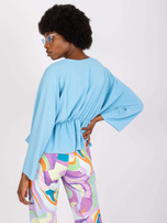 Jasnoniebieska zwiewna bluzka damska Raquela