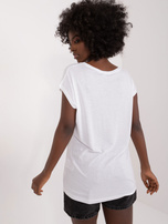 Hurt Biały damski t-shirt z nadrukiem SUBLEVEL