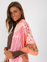 Hurtownia Koralowa wzorzysta chusta z bawełny 