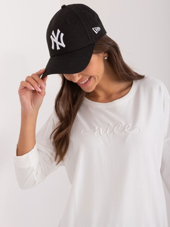 Hurtownia online Ecru bluza oversize z napisem