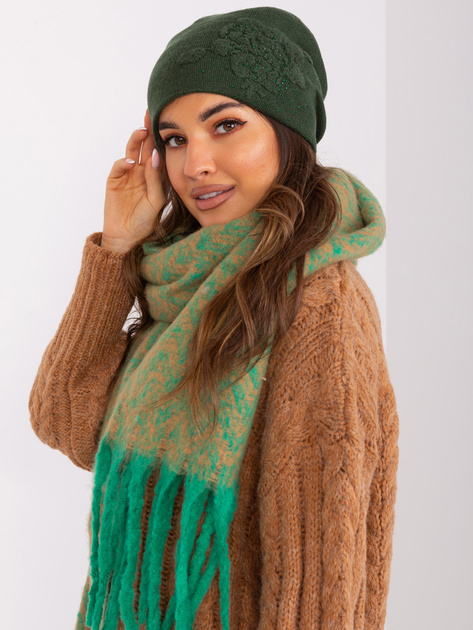 Hurt Khaki damska czapka z dżetami