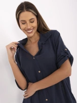 Navy shirt dress for summer OCH BELLA.