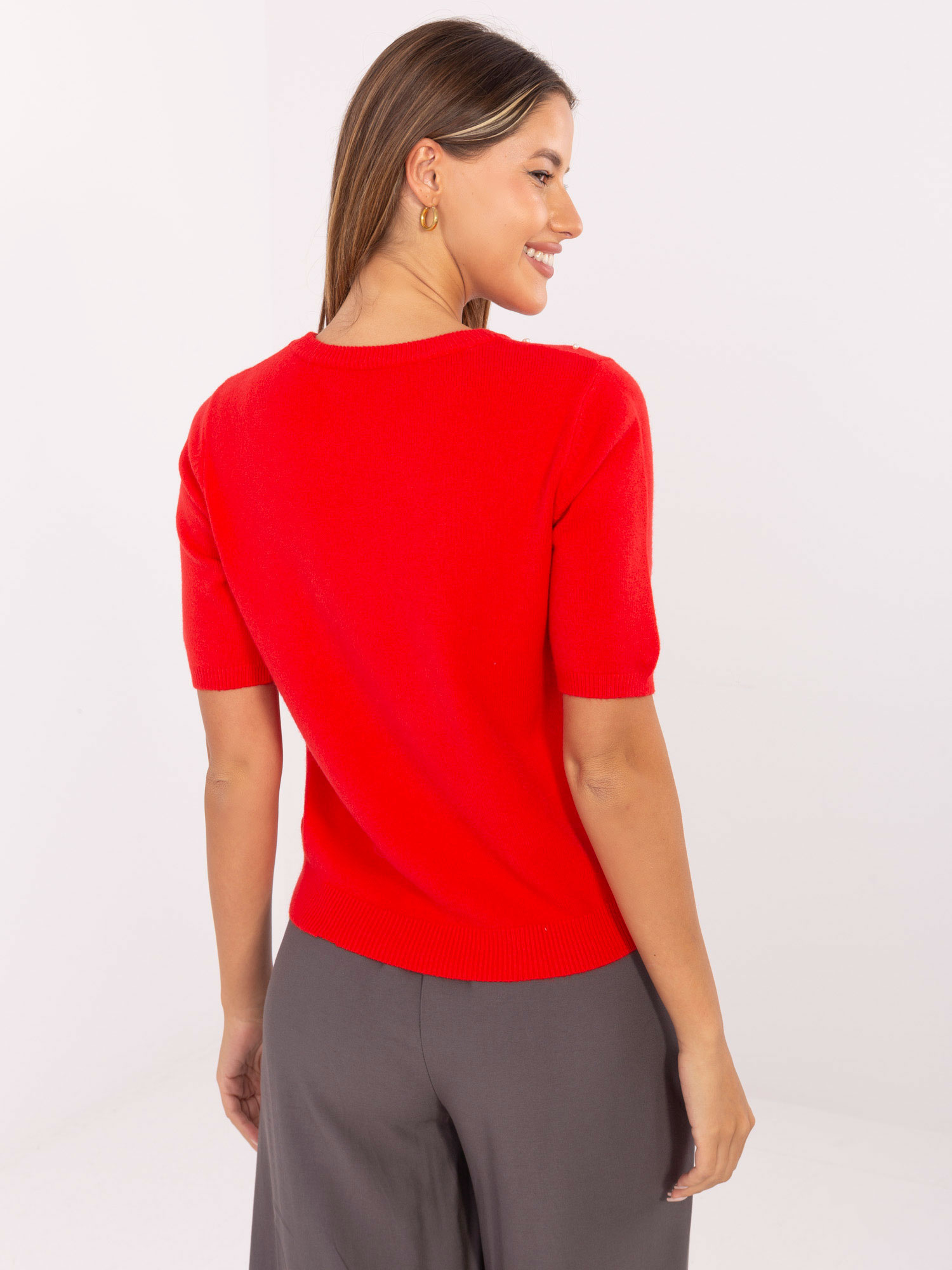 Sweter czerwony