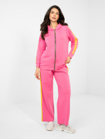 Ciemnoróżowa rozpinana bluza oversize RUE PARIS 