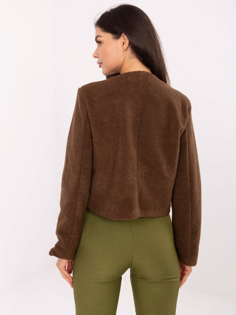 Brązowy żakiet z grubszego materiału RUE PARIS