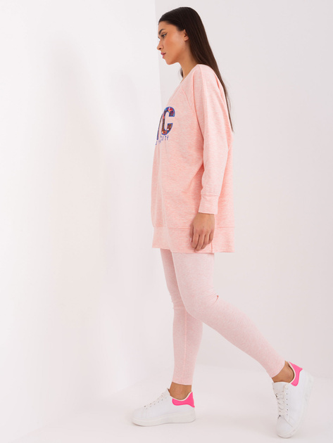 Hurt Jasnoróżowy dwuczęściowy komplet casualowy