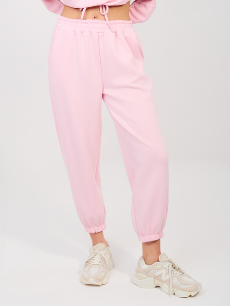 Pastelowy różowy z poduszkami na ramionach RUE PARIS