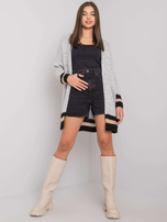 Szary kardigan z dzianiny Lucca OCH BELLA