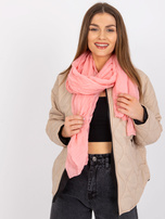 Brzoskwiniowa chusta z wiskozy  