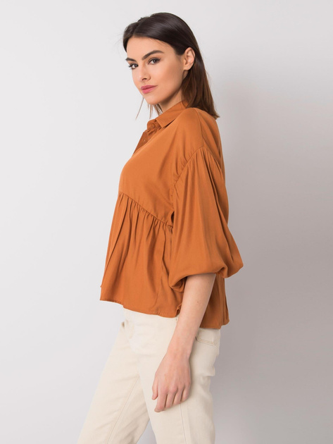Brązowa koszula Janet RUE PARIS