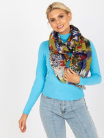 Hurtownia Chusta z bawełny w roślinne wzory