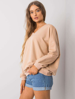 Beżowa bluza bez kaptura Lilyana