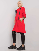 Czerwona bluza damska z kapturem Lisbon