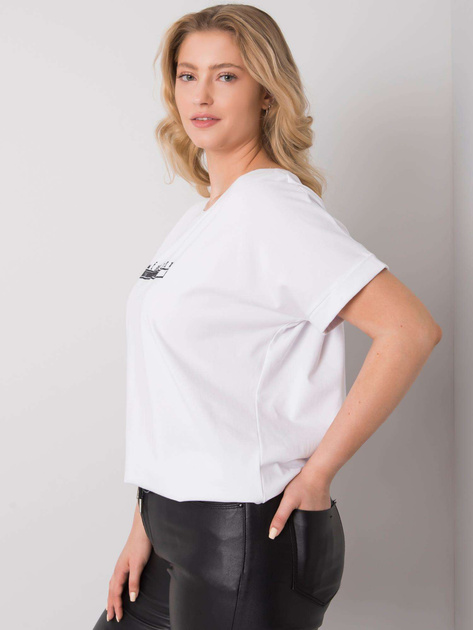 Biała bluzka plus size Mavis