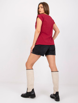 Bordowy t-shirt Revolution