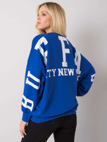 Niebieska bluza z nadrukiem Brooke 