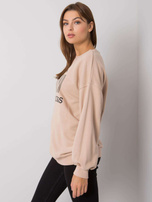 Beige Sweatshirt mit Basile-Druck.