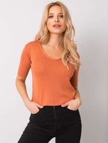 Ceglasta bluzka Iva RUE PARIS