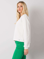 Ecru bluza pikowana bez kaptura Kerstine