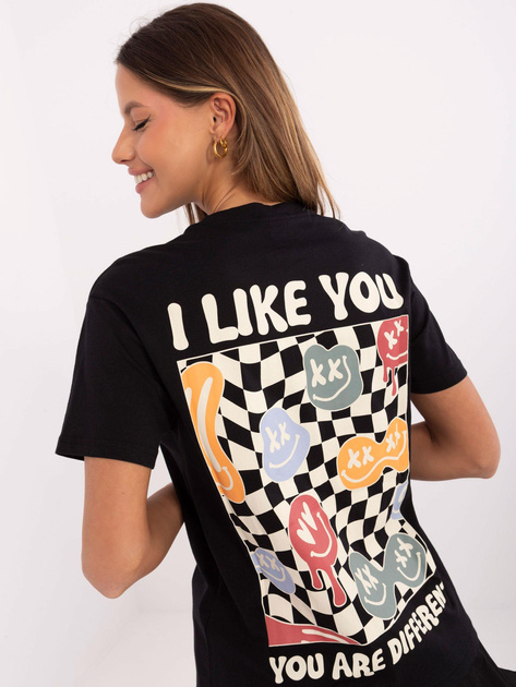 Hurt Grafitowy damski t-shirt z napisami SUBLEVEL