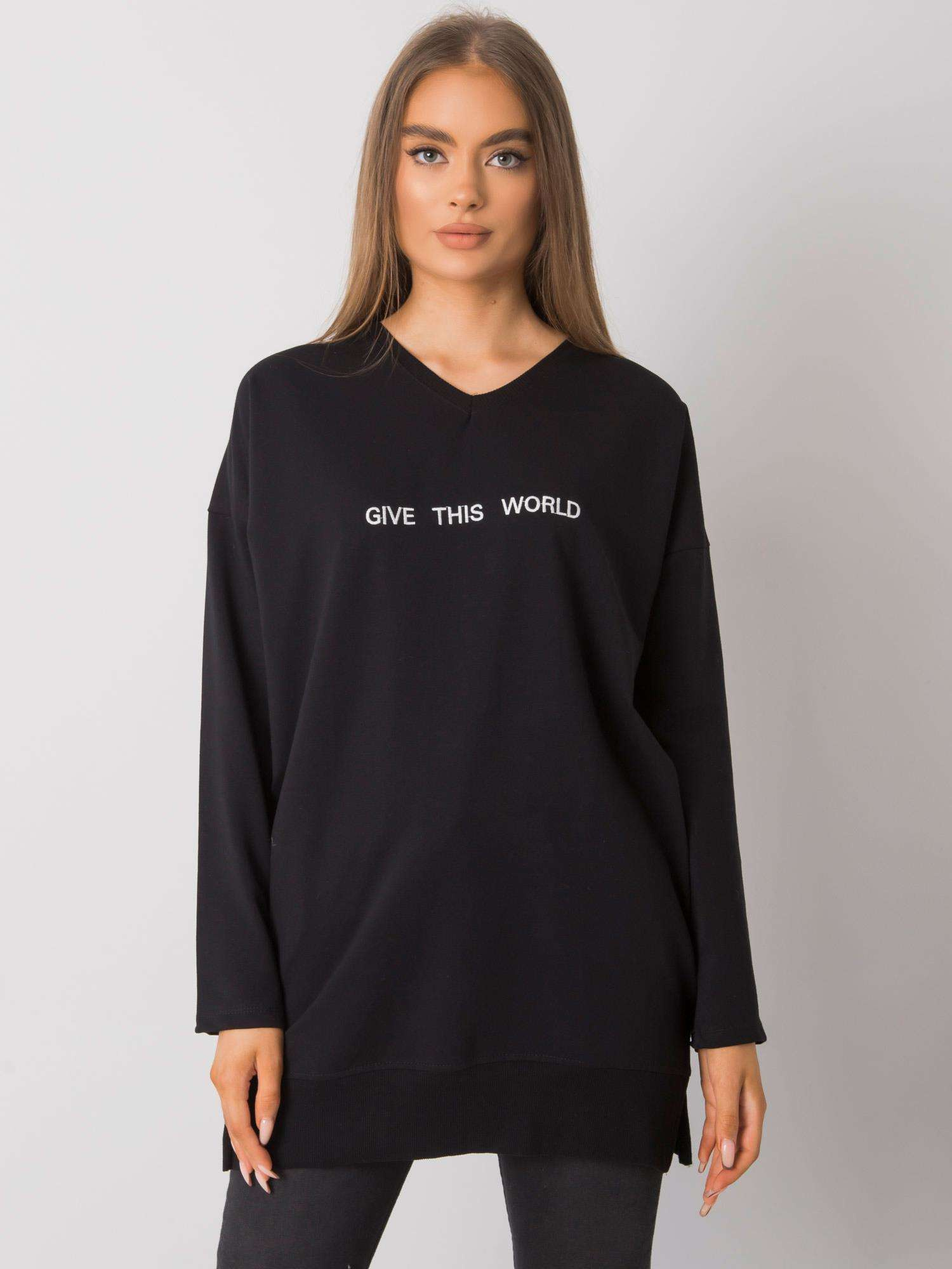 Black tunic with the inscription Halifax RUE PARIS