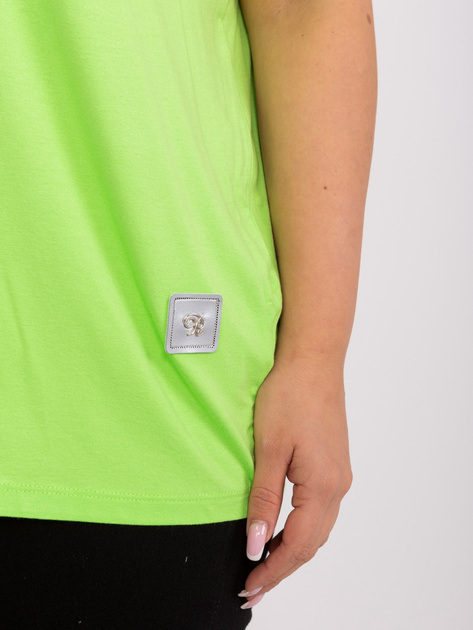 Hurt Jasnozielona bluzka plus size z okrągłym dekoltem