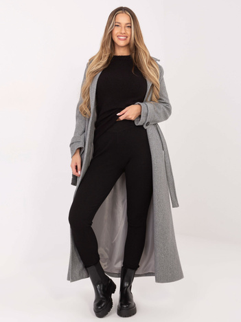 Czarne legginsy z prążkowanej dzianiny STITCH & SOUL