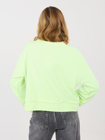 Jasnozielona krótka bluza bez kaptura