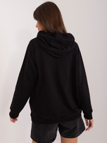 Hurtownia online Czarna dresowa bluza kangurka