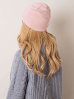 Jasnoróżowa czapka basic RUE PARIS