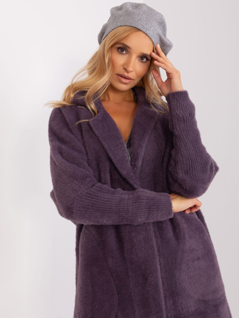 Hurtownia Szary beret damski dzianinowy