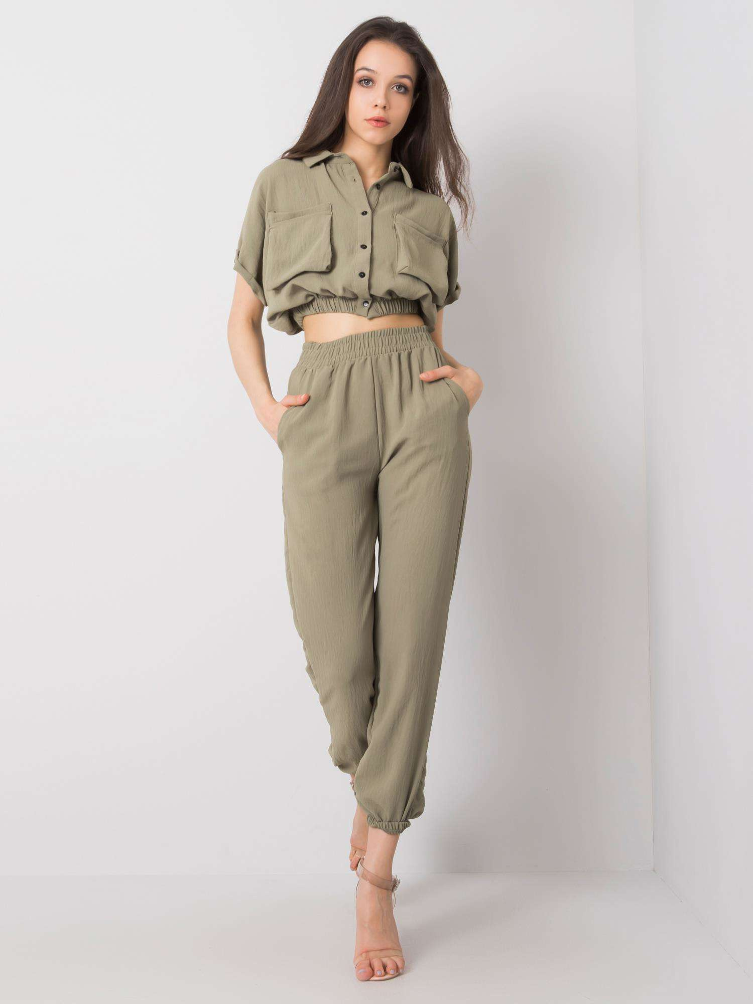 Khaki komplet Janis RUE PARIS