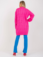 Hurt Fluo rožinė mini mezgininė suknelė su pynėmis RUE PARIS.