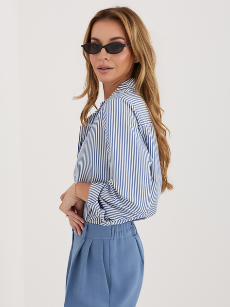 Granatowa klasyczna koszula z kołnierzykiem