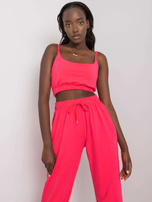 Koralowy komplet dwuczęściowy Mado