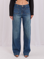 Dunkelblaue Jeans mit Taschen vorne SUBLEVEL.