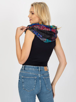 Hurt Ciemnoszara damska chusta komin z wiskozy 