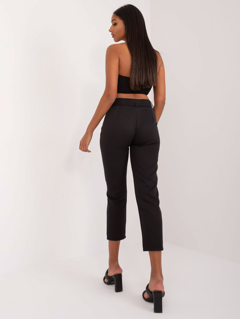 Hurt Czarne proste spodnie z materiału OCH BELLA