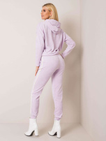 Jasnofioletowy komplet welurowy Janette RUE PARIS