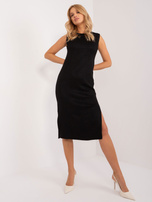 Hurt Czarny dwuczęściowy komplet z sukienką midi