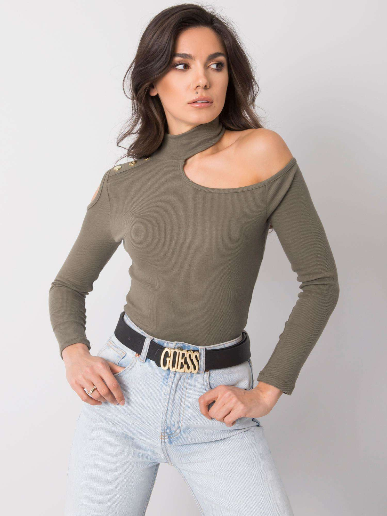 Khaki bluzka Aubrey OCH BELLA
